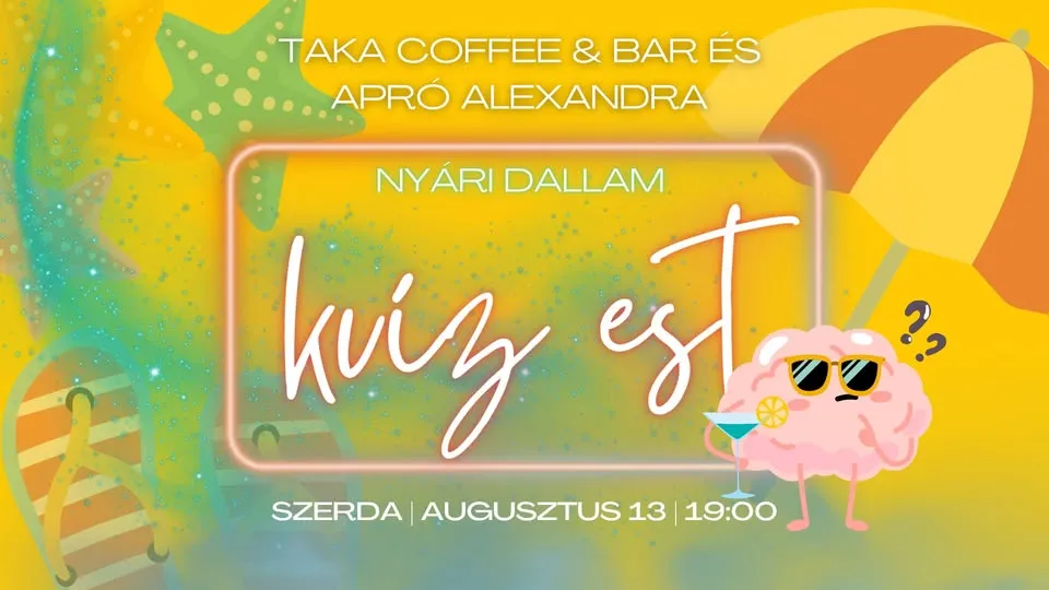 Kocsma Kvíz 🧠- Apró Alexandrával