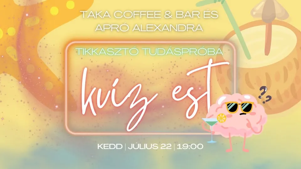 Kocsma Kvíz 🧠- Apró Alexandrával