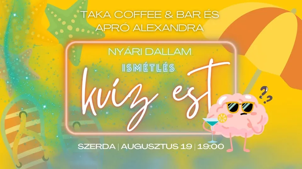 ❗Ismétlés❗Kocsma Kvíz 🧠- Apró Alexandrával